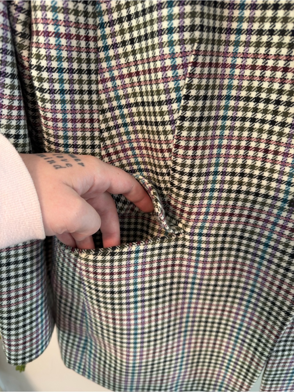 Talbots Multicolor Houndstooth Blazer - Picture 5 of 10